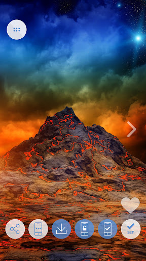 Unique volcano wallpapers Screen 3