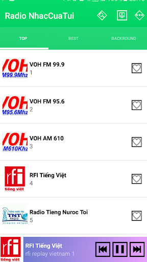 Android application ONLINE RADIO XM screenshort