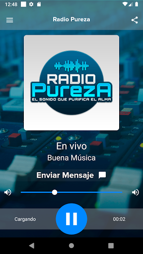 Android application Radio Pureza screenshort