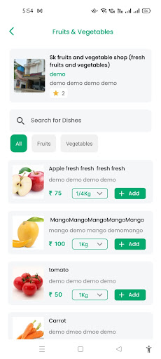 Saatar | Delivery App Screen 2