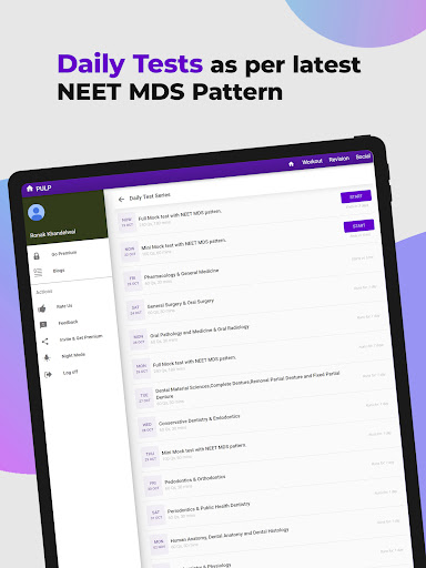 Screenshot of PULP NEET MDS NExT Prep App