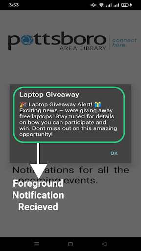 Library Notify Screen 3