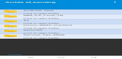 Android application ArrideDemo2 screenshort
