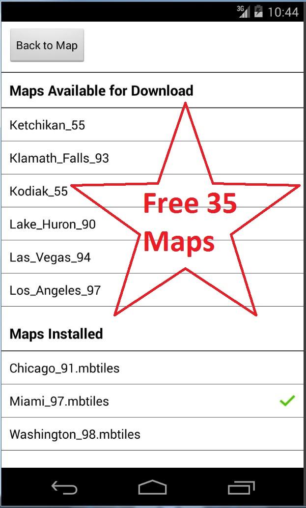 Android application USANav - Aviation Maps screenshort