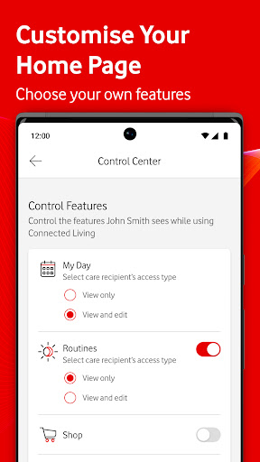 Connected Living by Vodafone Screen 2
