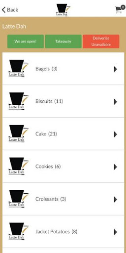 Latte Dah Screen 2