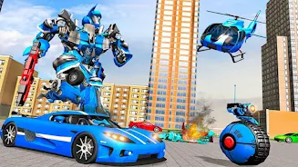 Robot Helicopter Car Transform