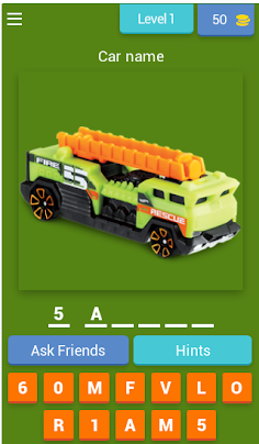 Quiz Hot Weels - Screenshot 1