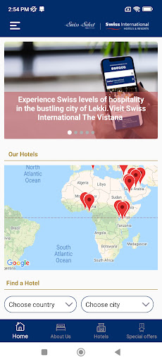 Swiss International Hotels Screen 2