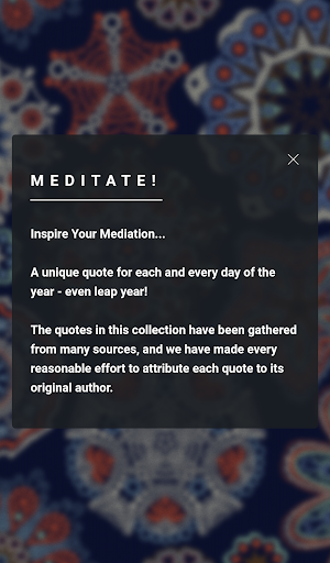 Meditate! Screen 3