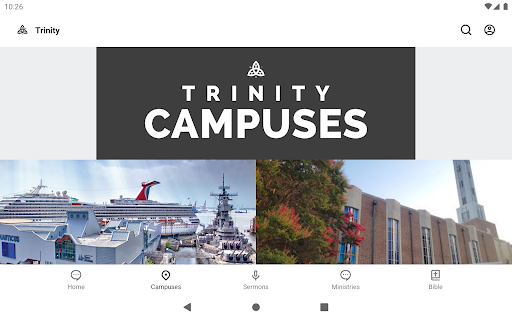 Screenshot of The Trinity Church App