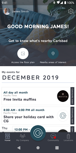 Android application CommonGrounds Workplace screenshort