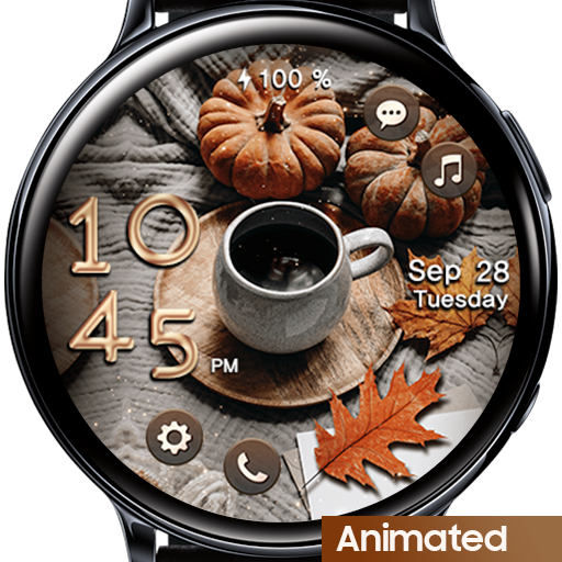 Autumn With Coffee_Watchface logo