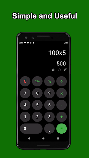 Simple Calculator - MathLite Screen 2