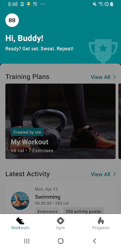 Android application Be.Broxbourne Fit screenshort