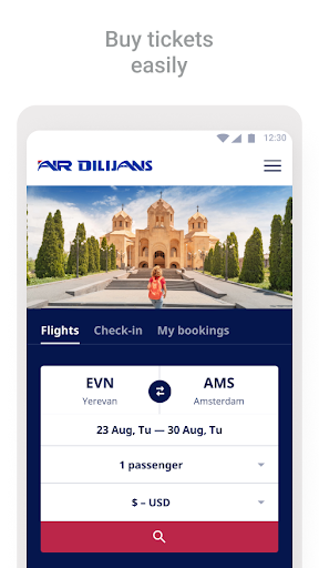Android application Air Dilijans screenshort