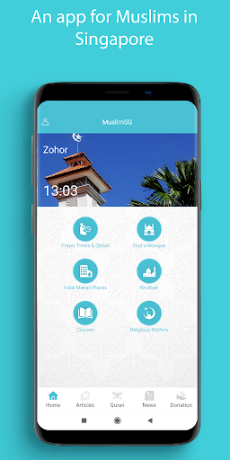 Android application MuslimSG screenshort