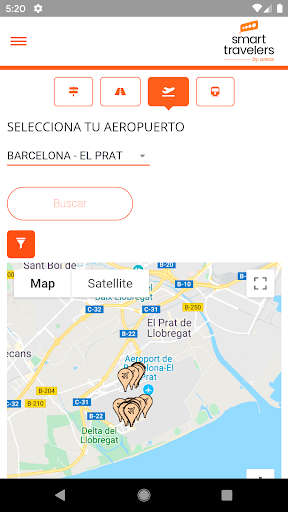 Android application Smart Travelers screenshort