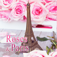 Симпатичные обои Roses & Paris