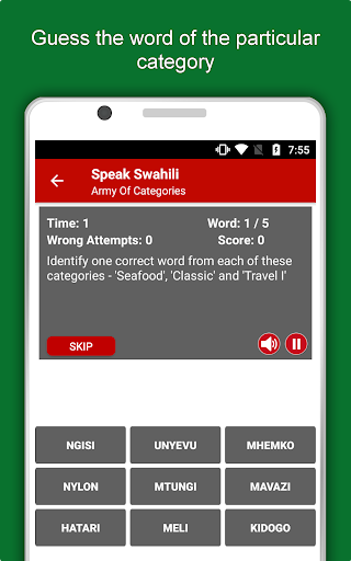 Screenshot of Learn Swahili Language Offline