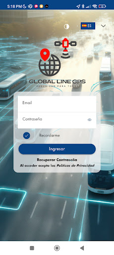 Android application Global Line GPS Pro screenshort