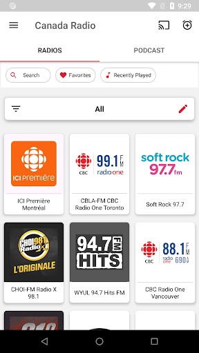 Android application Radio Canada Live - Radio Pla screenshort