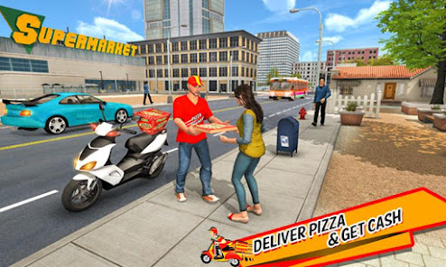 Captura 5 Pizza Delivery Boy Bike Games android