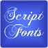 Script 2 Fonts for FlipFont®10.1