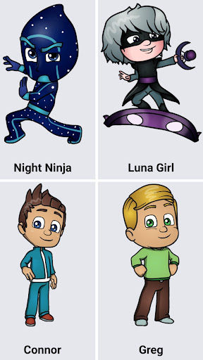 How to draw PJ Super masks Screen 2