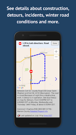Iowa 511 Road Conditions Map Iowa 511 - Apps On Google Play