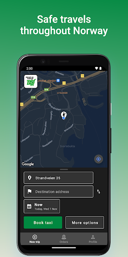 Android application Asker og Bærum Taxi screenshort