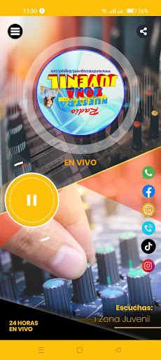 RADIO ZONA JUVENIL Screen 2