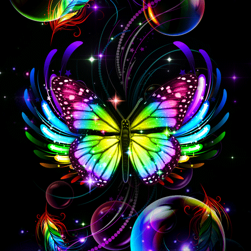 Rainbow Butterfly - Wallpaper logo