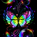 Cover Image of ดาวน์โหลด Rainbow Butterfly - Wallpaper  APK