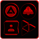 Black and Red Icon Pack Free 6.6 APK Herunterladen