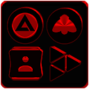 Black and Red Icon Pack 
