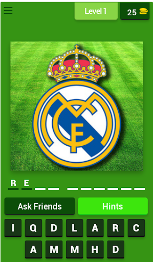 Android application Football Team Logo Quiz - Gues screenshort