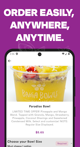Screenshot of Bahia Bowls