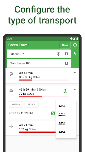 Green Travel - know your carbo Screen 3