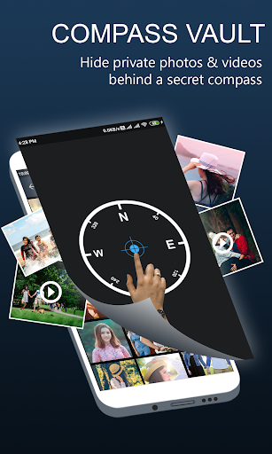 Android application Compass - Hide Photos & Videos screenshort