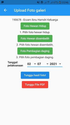 Android application Ekspedisi Qurban screenshort