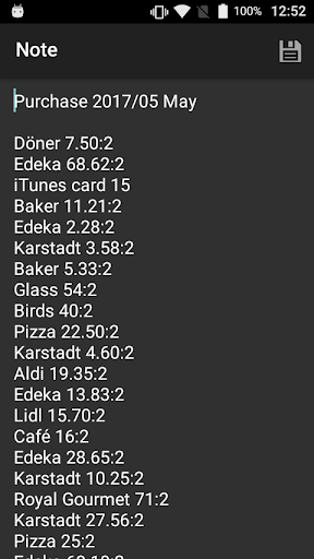 Add Up Notes Screen 2