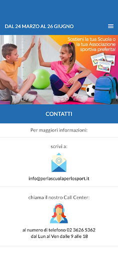Per la scuola per lo sport