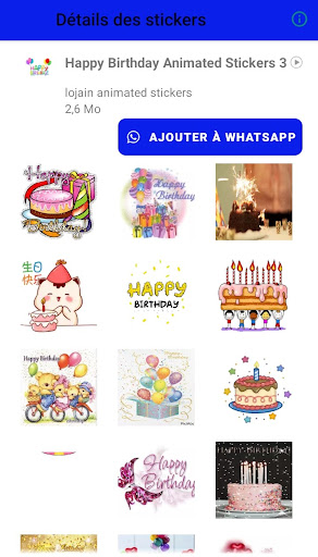 Happy Birthday Stickers GIF
