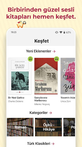 Android application Kitapyurdu Sesli Kitap screenshort