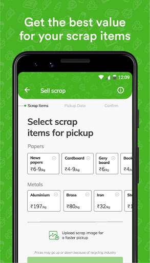 The Kabadiwala - Sell scrap Screen 2
