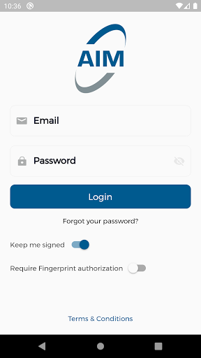 Android application Auction Item Manager (AIM) screenshort
