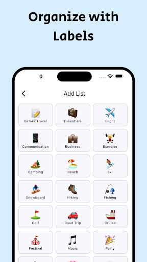 Pack!: Packing Check List Screen 3