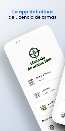 Android application Test Licencia de Armas Pro screenshort