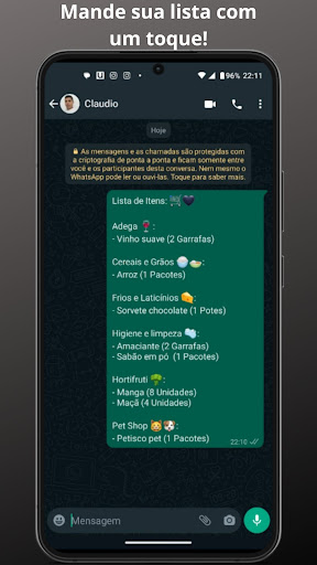 Sua Lista de Compras Screen 3